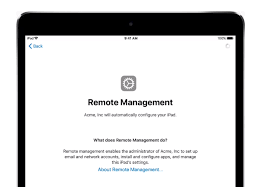 Remote Management on iPad