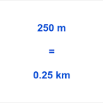 250m to km